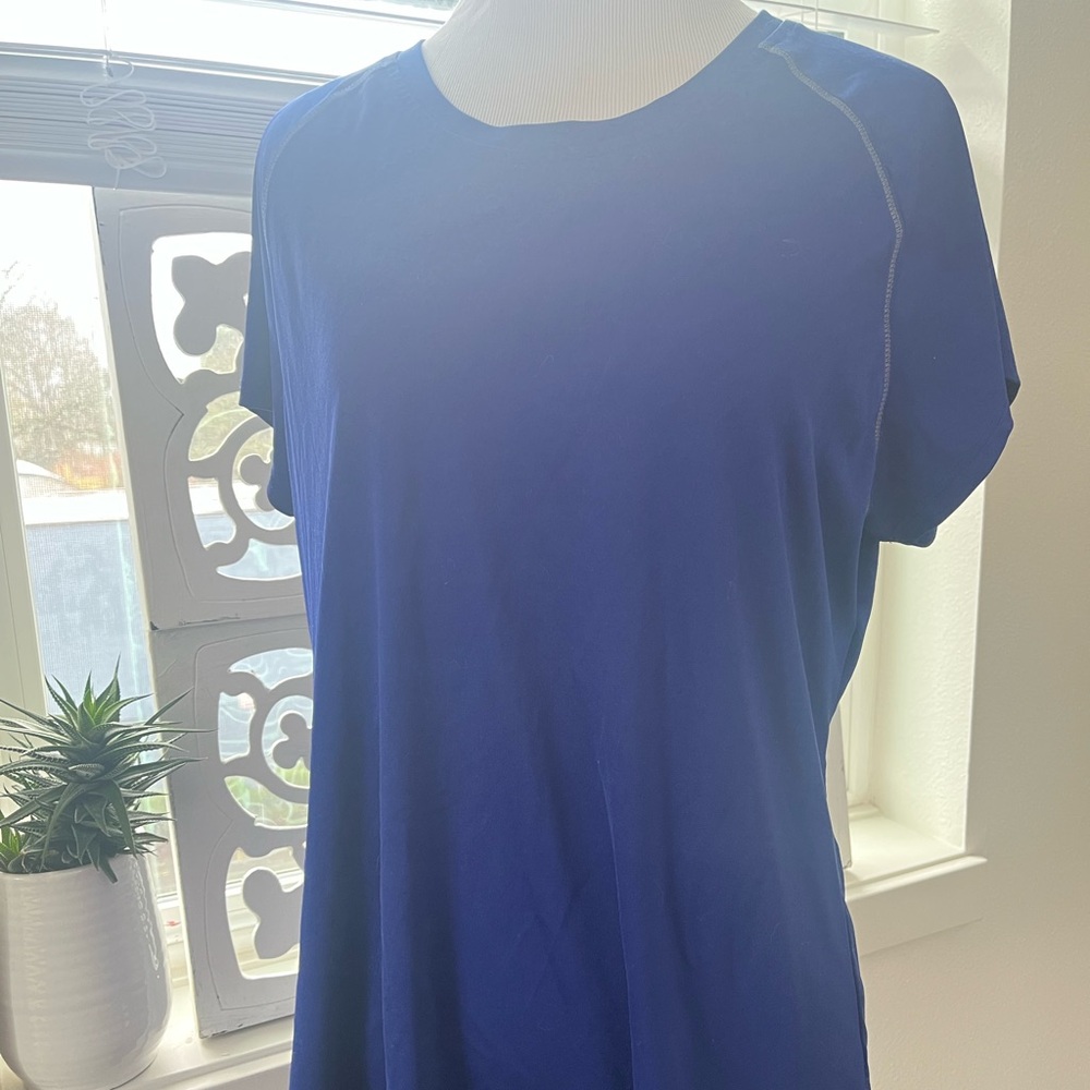 Royal blue workout tee